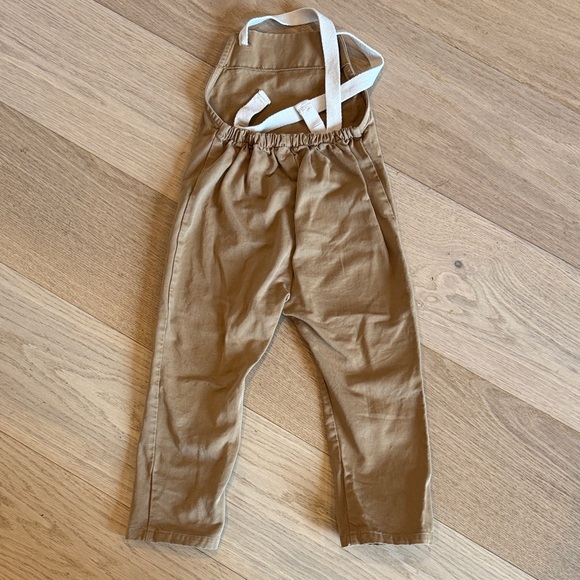 Kids Tan Overalls - Picture 2 of 5
